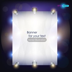 Empty placard for product advertising with lighting N8