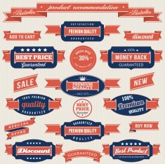 Set of retro product recommendations N32