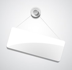 Glossy hanging plate N2