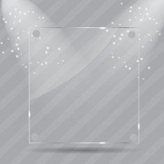 Realistic Glass Frames Vector Illustration N35