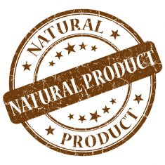natural product brown stamp
