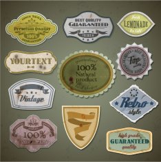Vintage labels set N41