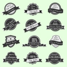 Vintage Quality Labels N12