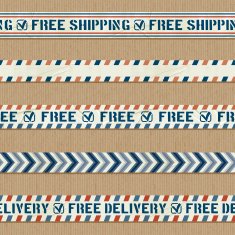 seamless free shipping banners