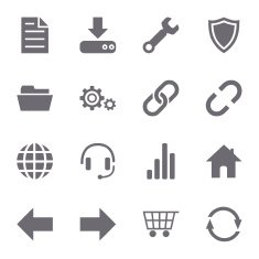 Website and internet icons set