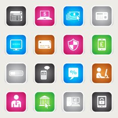 Multicolor Icons - Home Banking