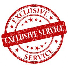 Exclusive Service Red Stamp