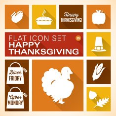Flat 25 - Thanksgiving Icons N2