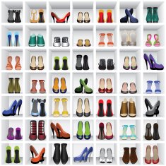shoes on shelves N2