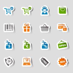 Stickers - Shopping Icons N2