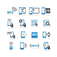 NFC technolgy icon set N3