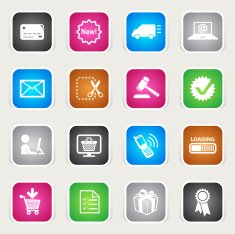 Multicolor Icons - E-Commerce
