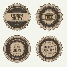 Vintage Wooden Labels N2