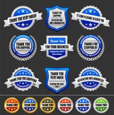 Thank You Note Badges Collection N3