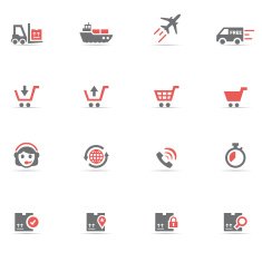 Icon Set Logistic N18