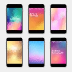 Mobile Phones Blurred Backgrounds N4