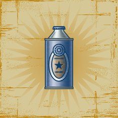 Retro Lemonade Can