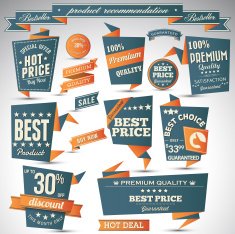 Set of retro product recommendations N36