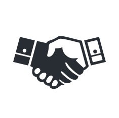 Deal handshake sign