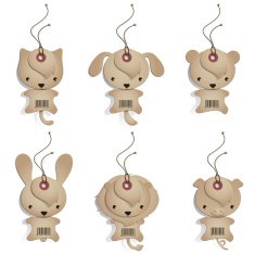 Cardboard Animal Labels