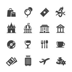 Leisure and Travel Icons - Acme Series N2