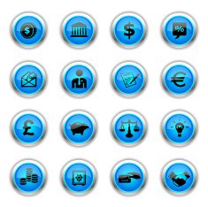 Blue Icons - Finance