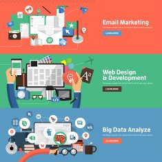 Flat design concepts N6