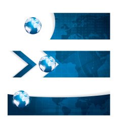 Business vector blue background global concept N4