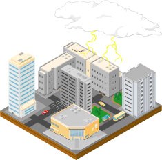 Isometric City Storm