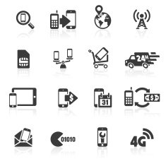 Smart Phone Sales & Service Icons