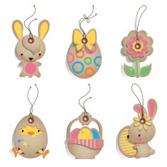 Cardboard Easter Labels