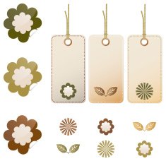 Nature stickers and tags