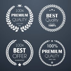 Premium quality vintage laurel wreaths