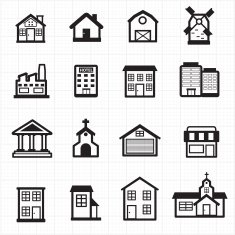 Building house icons