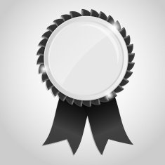Vector black sign label template
