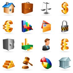 Business and finance icons N47