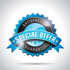 Special Offer Labels Illustration with shiny styled design