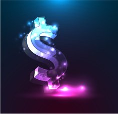 Vector shiny business background