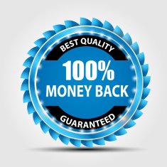 Vector blue sign label template N4