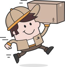 Deliveryman brings a package Delivery - Move Service