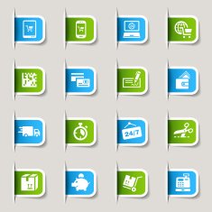 Label - Shopping icons N2