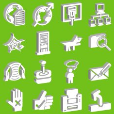 3d Web and Computing Icon set