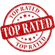 Top rated grunge round red stamp