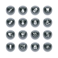 Black Round Icons - Medical