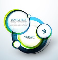 Vector circle banner N2