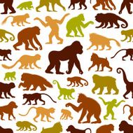 Apes and Monkeys Pattern