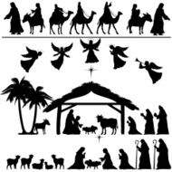 Nativity Silhouette set N2