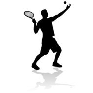 Vector silhouette of a man N267