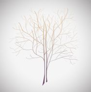 Abstract violet tree