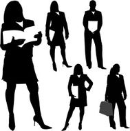 Businesswomen with Book Series N2